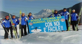 Los maestros en las pistas de Falcade 